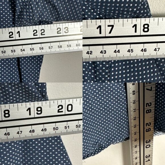 Ted Baker Endurance Tamson Button Front Collared Shirt Blue Print Mens Size 16 - Picture 12 of 12